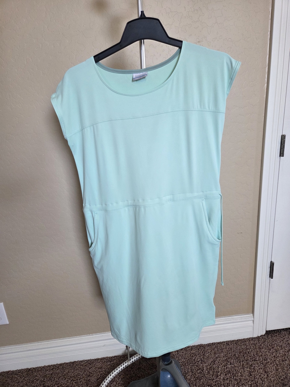 Columbia Mint Green Casual Tie-Waist Tee Dress - Picture 2 of 6
